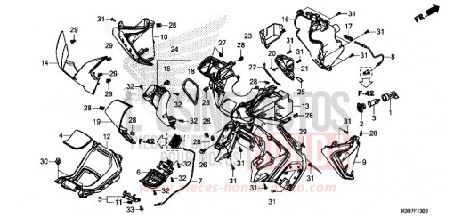 COUVERCLE INTERNE NSS300AK de 2019